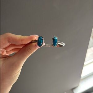 Turquoise Silver Cuff Kendra Scott Bracelet